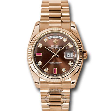قیمت و خرید ساعت مچی مردانه رولکس(Rolex) مدل 118235 chodrp Brown کلاسیک | اورجینال و اصلی