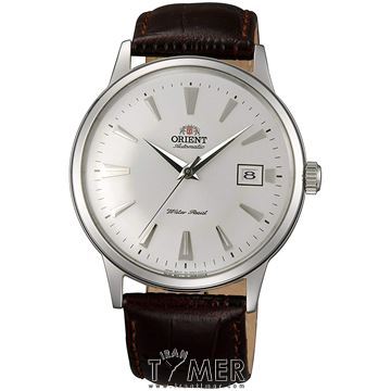 ساعت مچی مردانه کلاسیک بند چرم طبیعی، نمایش تاریخ، اتوماتیک، سنگ قیمتی داخل موتور