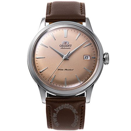 ساعت مچی مردانه کلاسیک بند چرم طبیعی، 22 عدد سنگ قیمتی داخل موتور