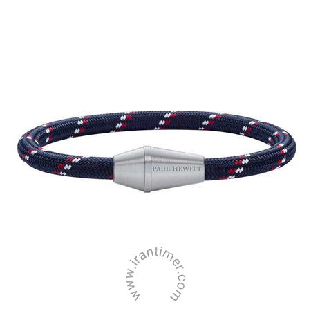 ساعت مچی دستبند مردانه اسپرت پارچه و استیل، مناسب دو رمچ 17.5 و 18.5 سانتی متر