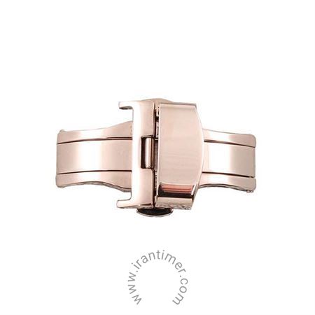 ساعت مچی قفل پروانه ای ضامن دار رنگ مسی (سایز16)