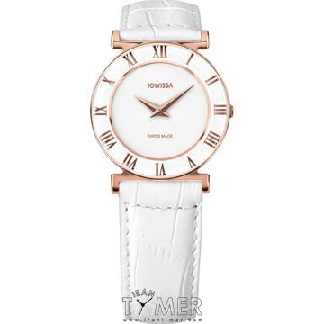 ساعت مچی زنانه کلاسیک بند چرم طبیعی، رنگ PVD