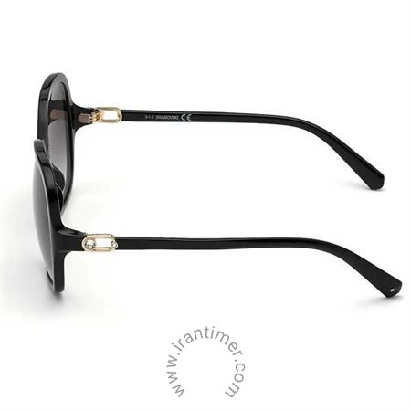 قیمت و خرید عینک آفتابی زنانه کلاسیک (SWAROVSKI) مدل SK 0312 01B 58 | اورجینال و اصلی
