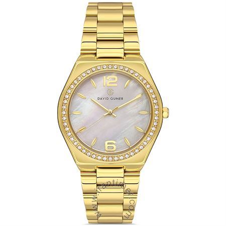 ساعت مچی زنانه فشن بند استیل، نگین دار