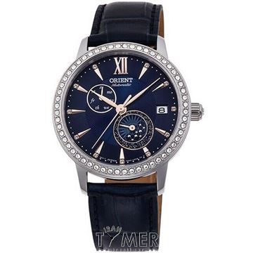 ساعت مچی زنانه فشن بند چرم طبیعی، نمایش تاریخ و روز، نگین دار، اتوماتیک، سنگ قیمتی داخل موتور