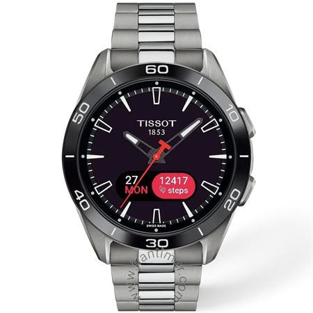 ساعت مچی مردانه اسپرت تمام تیتانیوم، هوشمند، اتصال از طریق بلوتوث و برنامه Tissot T-Connect به گوشی های اندروید و ios