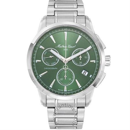 ساعت مچی مردانه کلاسیک تمام استیل، کرونوگراف، نمایش تاریخ