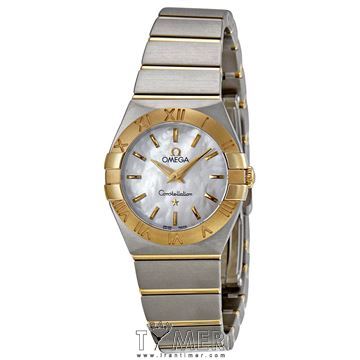 ساعت مچی زنانه کلاسیک بند استیل، با استفاده از طلایی 18 عیار