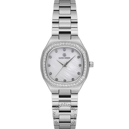 ساعت مچی زنانه فشن بند استیل، نگین دار