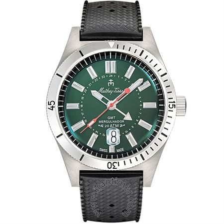 ساعت مچی مردانه کلاسیک بند چرم طبیعی، موتور Ronda 515، زه قاب چرخشی یک طرفه