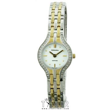 ساعت مچی زنانه کلاسیک تمام استیل، نگین دار