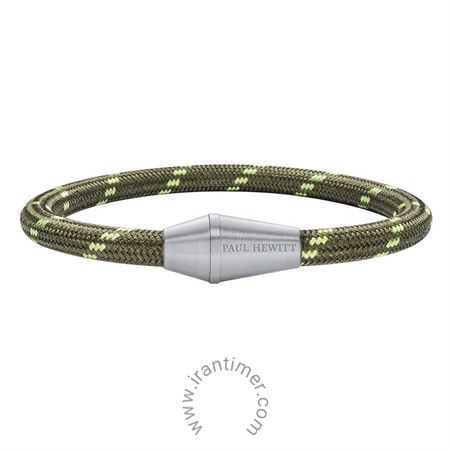 ساعت مچی دستبند مردانه اسپرت پارچه و استیل، مناسب دو رمچ 19.5 و 20.5 سانتی متر