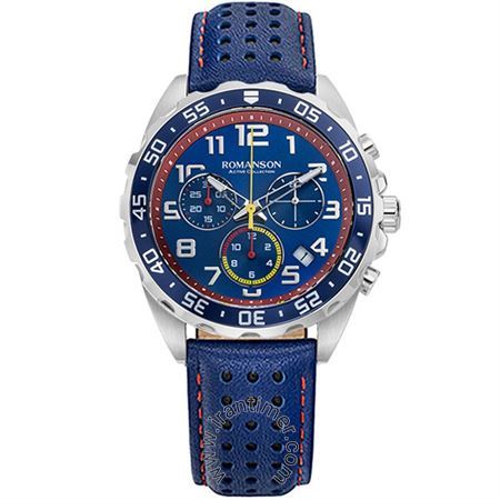 ساعت مچی مردانه اسپرت بند چرمی، کرونوگراف، نمایش تاریخ