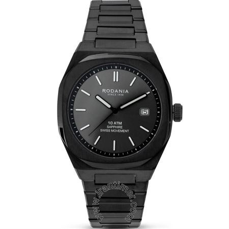 ساعت مچی مردانه کلاسیک تمام استیل، نمایش تاریخ، موتور سوئیسی