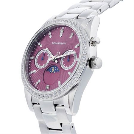 قیمت و خرید ساعت مچی زنانه رومانسون(ROMANSON) مدل RM4210QL1WAF2W-PURPLE فشن | اورجینال و اصلی