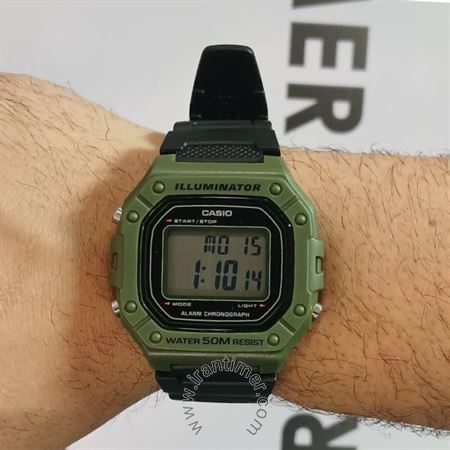 قیمت و خرید ساعت مچی مردانه زنانه کاسیو (CASIO) جنرال مدل W-218H-3AVDF اسپرت | اورجینال و اصلی