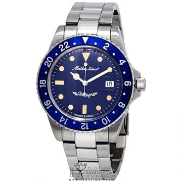 ساعت مچی مردانه کلاسیک تمام استیل، نمایش تاریخ، اتوماتیک، سنگ قیمتی داخل موتور، Sellita Caliber SW 200