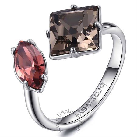 ساعت مچی انگشتر زنانه فشن تمام استیل، نگین سواروسکی