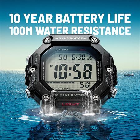 قیمت و خرید ساعت مچی مردانه کاسیو (CASIO) مدل AE-1600H-1AVDF اسپرت | اورجینال و اصلی