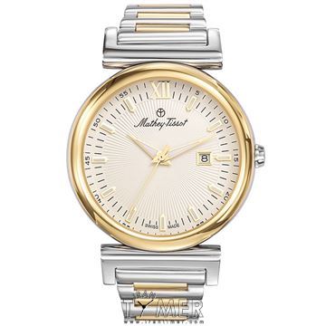 ساعت مچی مردانه کلاسیک تمام استیل، نمایش تاریخ، رنگ PVD، ست