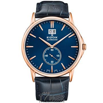 ساعت مچی مردانه کلاسیک بند چرم طبیعی، نمایش تاریخ، رنگ PVD