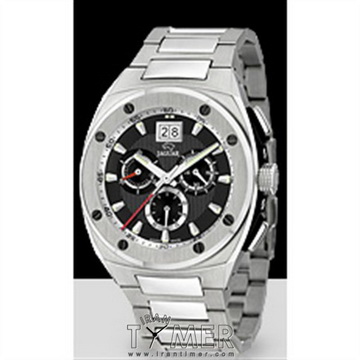 ساعت مچی مردانه صفحه گرد تمام استیل کورنوگراف دو زمانه اسپرت