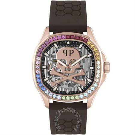 ساعت مچی مردانه اسپرت بند پلاستیکی، اتوماتیک، سنگ قیمتی داخل موتور، سنگ زیرکونیا