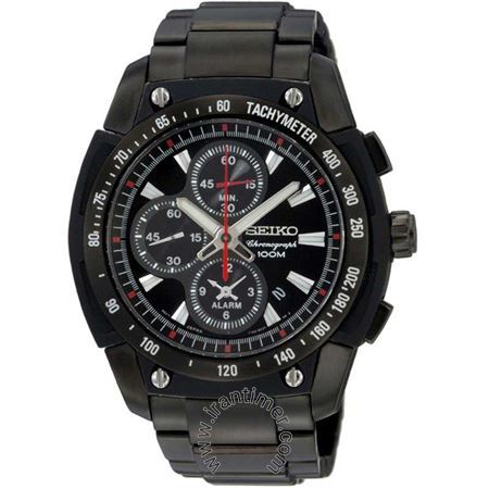 ساعت مچی مردانه اسپرت تمام استیل، کرونوگراف، نمایش تاریخ، زنگ هشدار، سرعت سنج