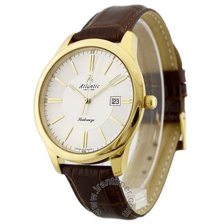 ساعت مچی مردانه کلاسیک بند چرم طبیعی، ست