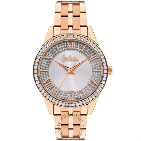 ساعت مچی زنانه فشن بند استیل، نگین دار