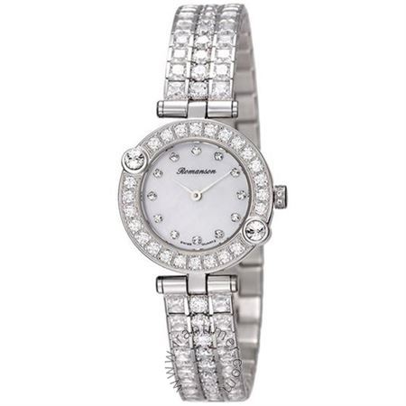 ساعت مچی زنانه فشن تمام استیل، نگین دار