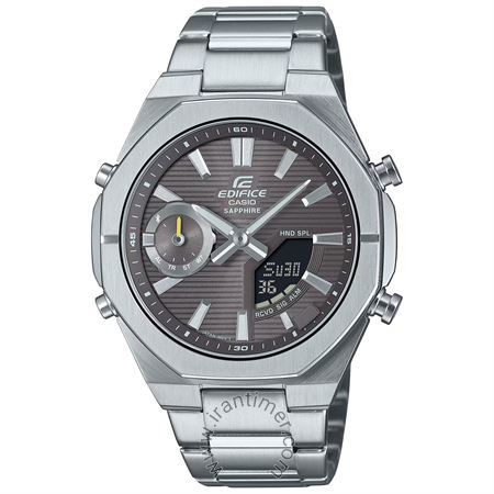 ساعت مچی مردانه اسپرت تمام استیل، هوشمند، اتصال به موبایل از طریق بلوتوث و برنامه CASIO WATCHES، دارای دو نور پس زمینه، نمایش تاریخ کامل تا سال 2099، دارای 5 زنگ هشدار