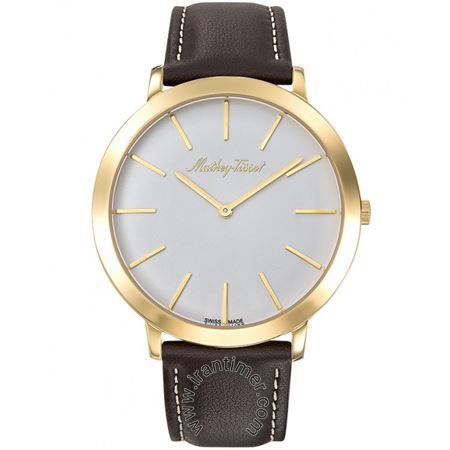 ساعت مچی مردانه کلاسیک بند چرم طبیعی، RONDA 762، رنگ PVD