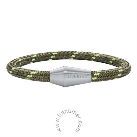 ساعت مچی دستبند مردانه اسپرت پارچه و استیل، مناسب دو رمچ 18.5 و 19.5 سانتی متر