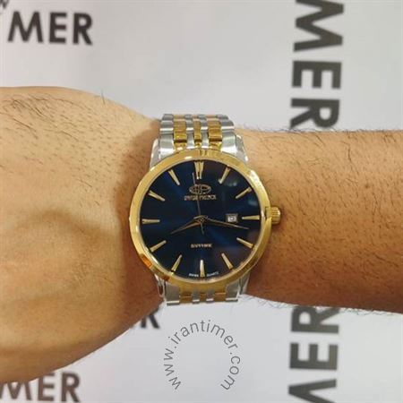 قیمت و خرید ساعت مچی مردانه سوئیس پرنس(Swiss Prince) مدل 2026-MEN-DARKBLUE-GOLD کلاسیک | اورجینال و اصلی