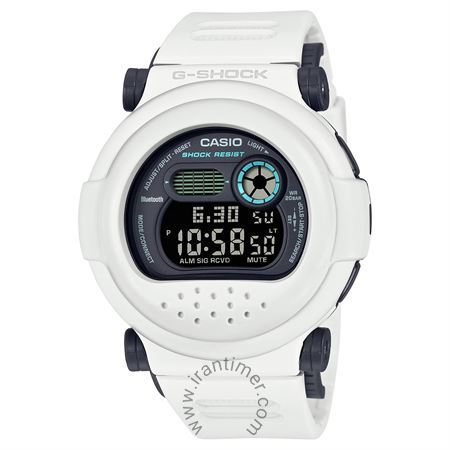 ساعت مچی مردانه اسپرت بند پلاستیکی، اتصال به موبایل از طریق بلوتوث و برنامه CASIO WATCHES،، نمایش تاریخ کامل تا سال 2099، دارای 5 زنگ هشدار