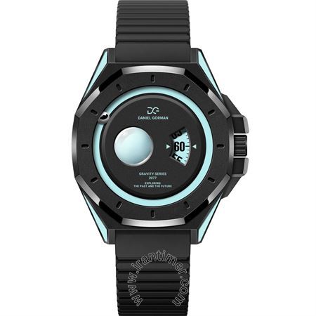 ساعت مچی مردانه اسپرت بند پلاستیکی، جنس دور قاب مس میباشد