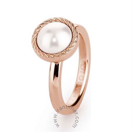 ساعت مچی انگشتر زنانه فشن تمام استیل، مروارید دار