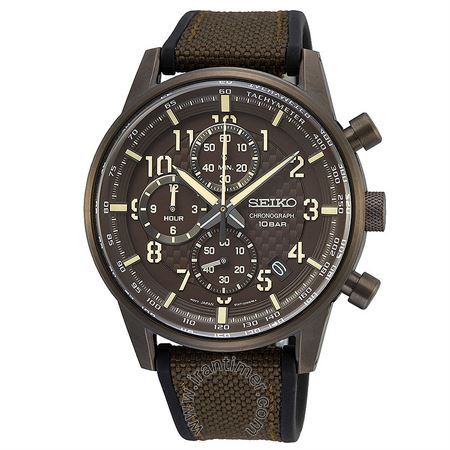 ساعت مچی مردانه اسپرت بند پلاستیکی و پارچه ای، نمایش تاریخ، کرونوگراف، سرعت سنج