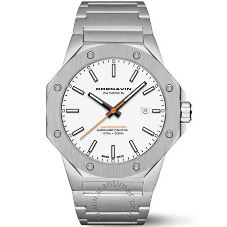 ساعت مچی مردانه کلاسیک تمام استیل، 41 ساعت ذخیره انرژی، تولید محدود به تعداد 999 عدد