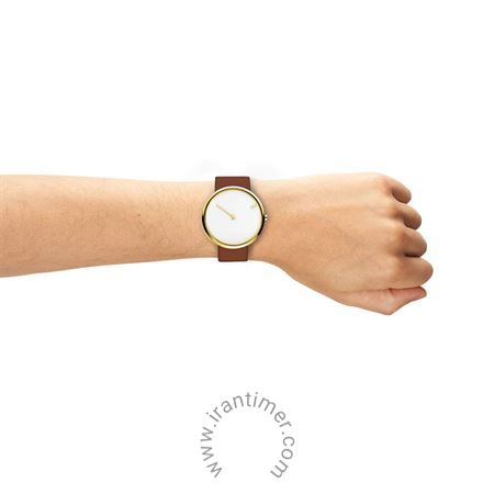 قیمت و خرید ساعت مچی مردانه زنانه جیکوب جنسن(Jacob Jensen) مدل 254 CURVE-WHITE کلاسیک | اورجینال و اصلی