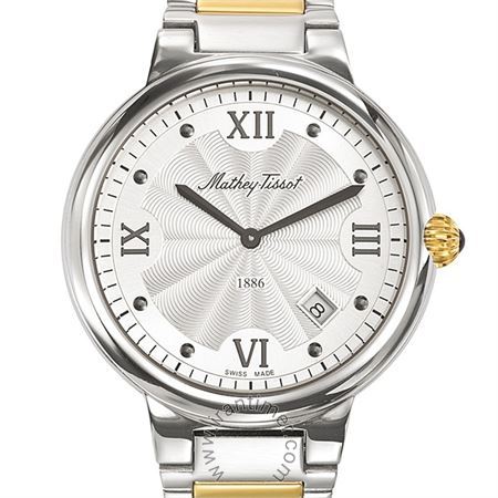 ساعت مچی مردانه کلاسیک تمام استیل، نمایش تاریخ، رنگ PVD