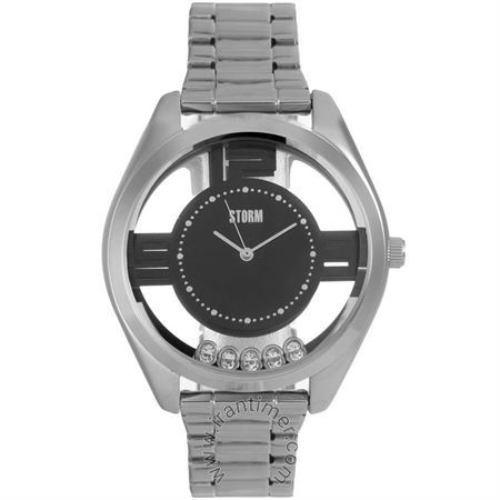 ساعت مچی زنانه فشن کلاسیک تمام استیل ، نگین دار