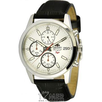 ساعت مچی مردانه کلاسیک بند چرم طبیعی، کرونوگراف، نمایش 24 ساعت شبانه روز، نمایش تاریخ