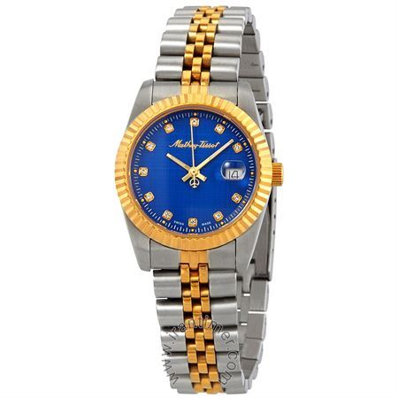 ساعت مچی زنانه کلاسیک تمام استیل، نمایش تاریخ،  Ronda Caliber 585، رنگ PVD