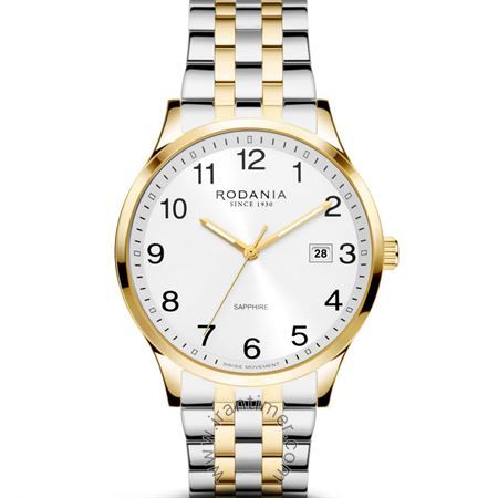 ساعت مچی مردانه کلاسیک تمام استیل، نمایش تاریخ، موتور سوئیسی