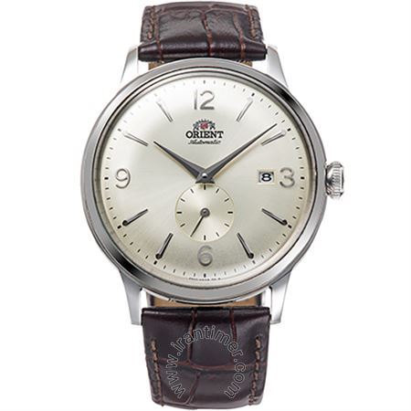 ساعت مچی مردانه کلاسیک بند چرم طبیعی، 24 عدد سنگ قیمتی داخل موتور