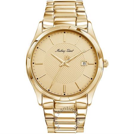 ساعت مچی مردانه کلاسیک تمام استیل، ست، نمایش تاریخ،  Ronda Caliber 515، رنگ PVD