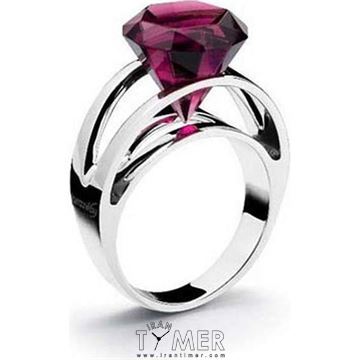 ساعت مچی انگشتر زنانه فشن تمام استیل، نگین درشت