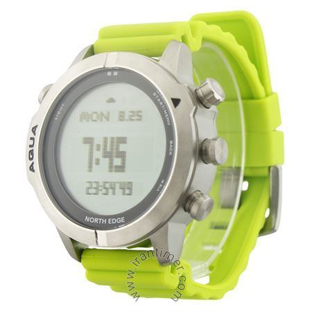 ساعت مچی مردانه اسپرت بند پلاستیکی، نور پس زمینه، ارتفاع سنج، فشار سنج، دکا سنج، زنگ هشدار، تایمر شمارش گر معکوس، قطب نما، ساعت جهانی، زمان سنج، گام شمار، نمایش کالری سوزانده شده، نمایش تاریخ کامل، مناسب غواصی